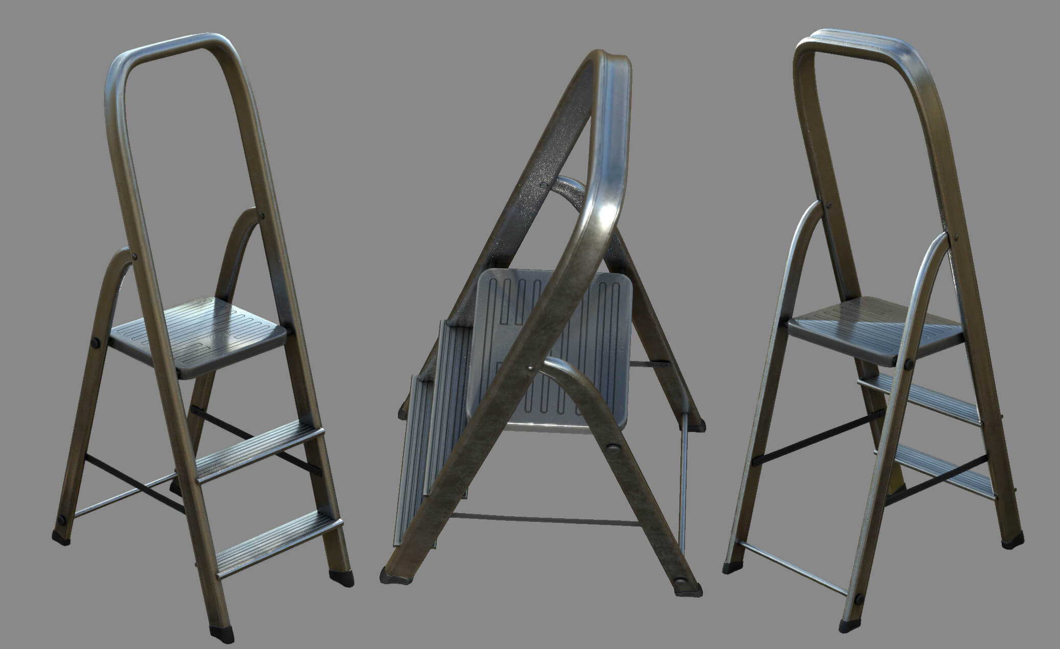 Folding Ladder 3D Model by sanchiesp