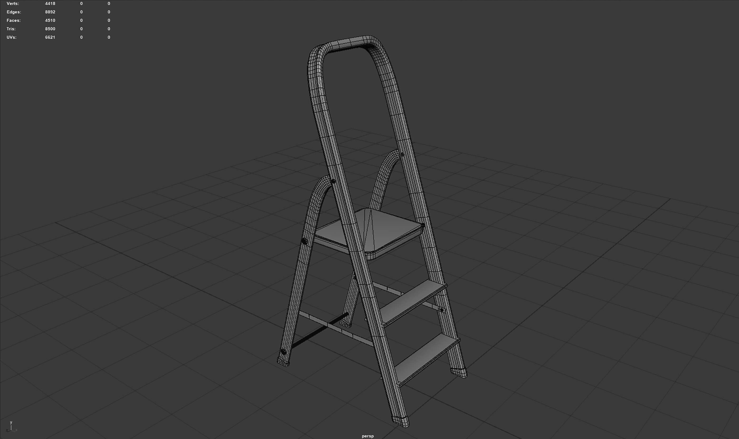 Folding Ladder 3D Model by sanchiesp