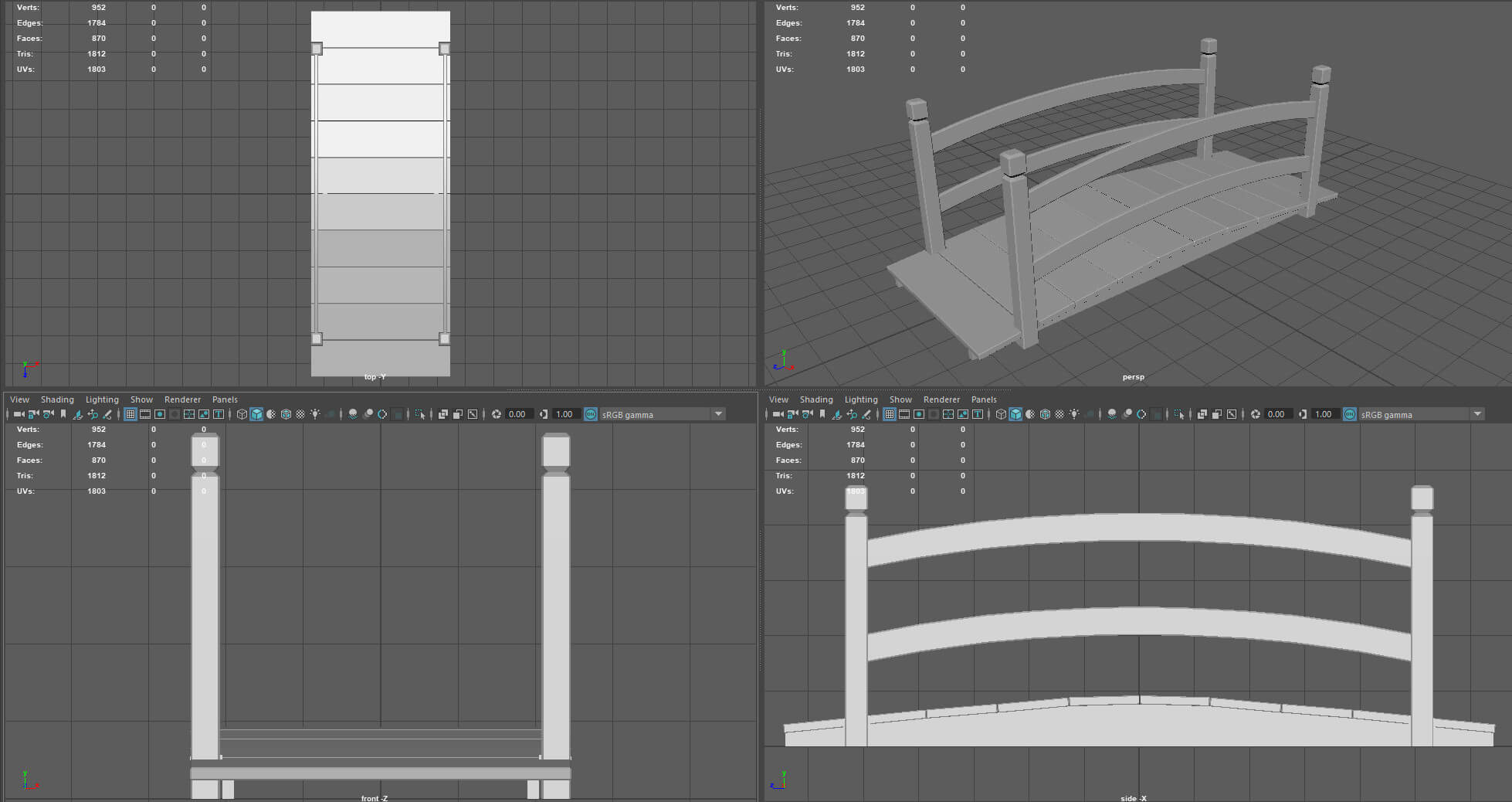 Garden Bridge 3D Model by sanchiesp