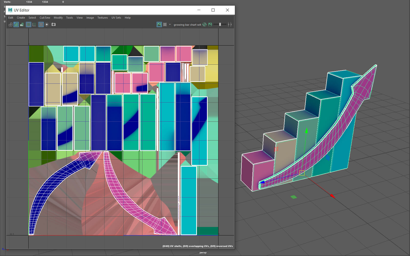 Growing Bar Chart With Arrow - 3D Model by sanchiesp