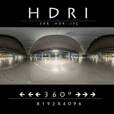 HDRI 022 Parking Garage - HDR Image by sanchiesp