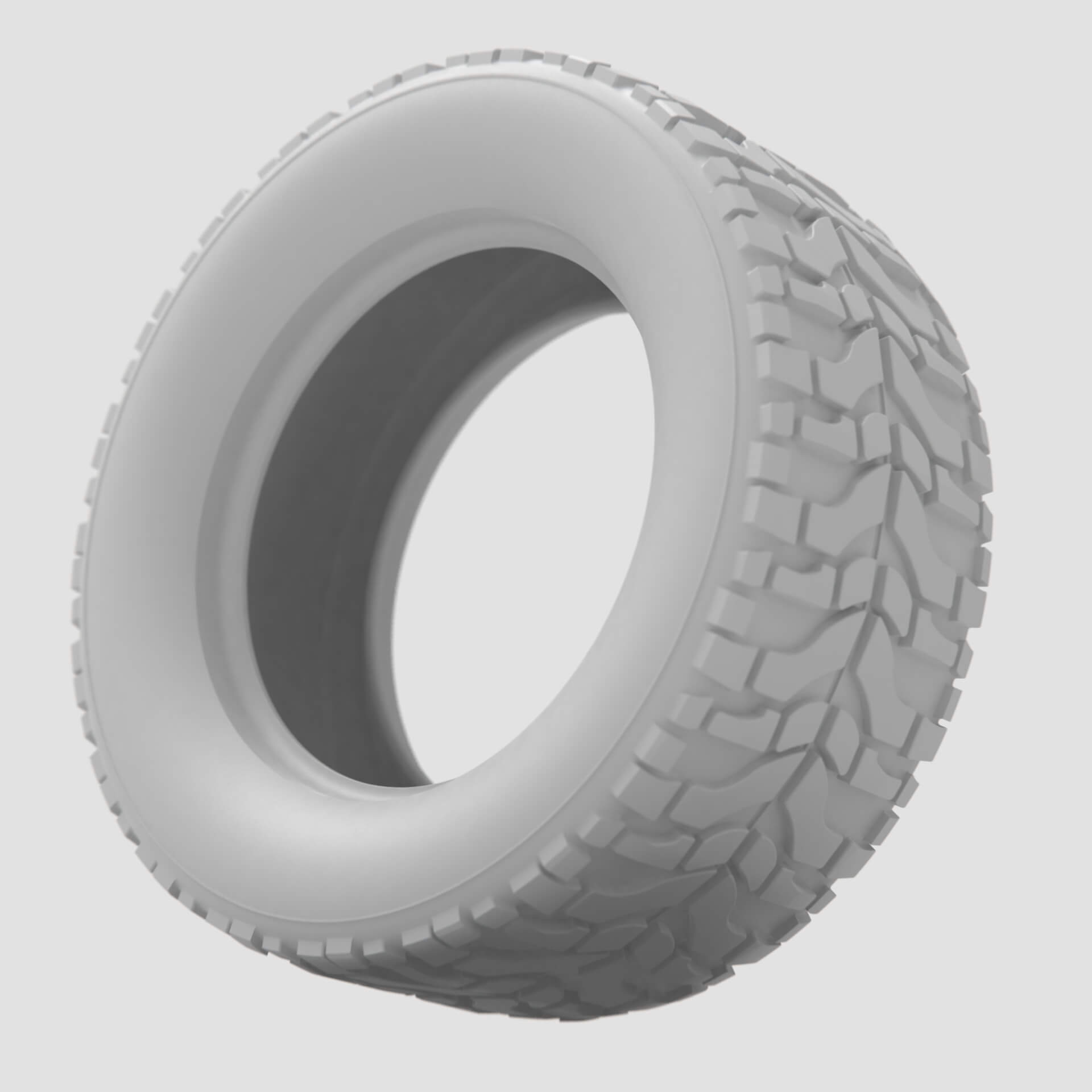 High Performance Off Road Tire - 3D Model by sanchiesp