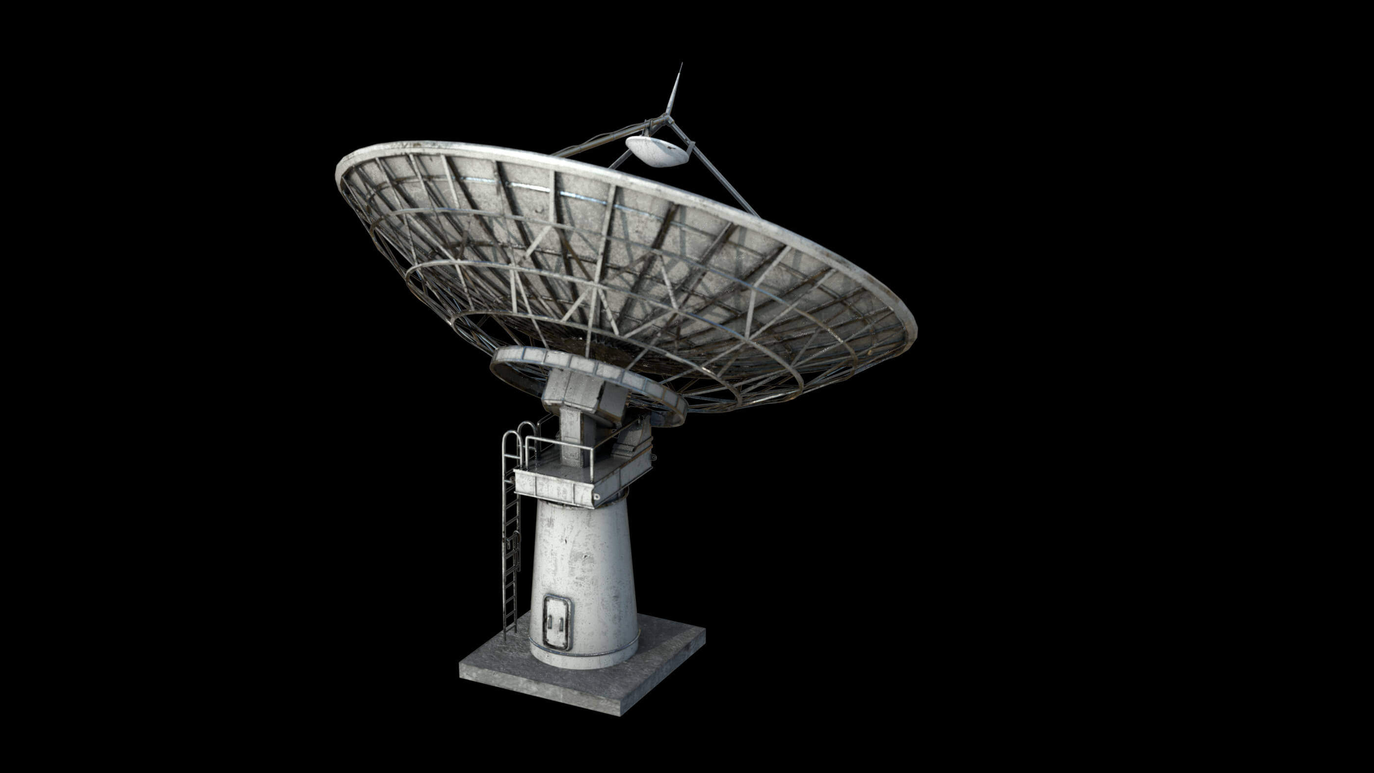 Large Satellite Antenna 3D Model by sanchiesp