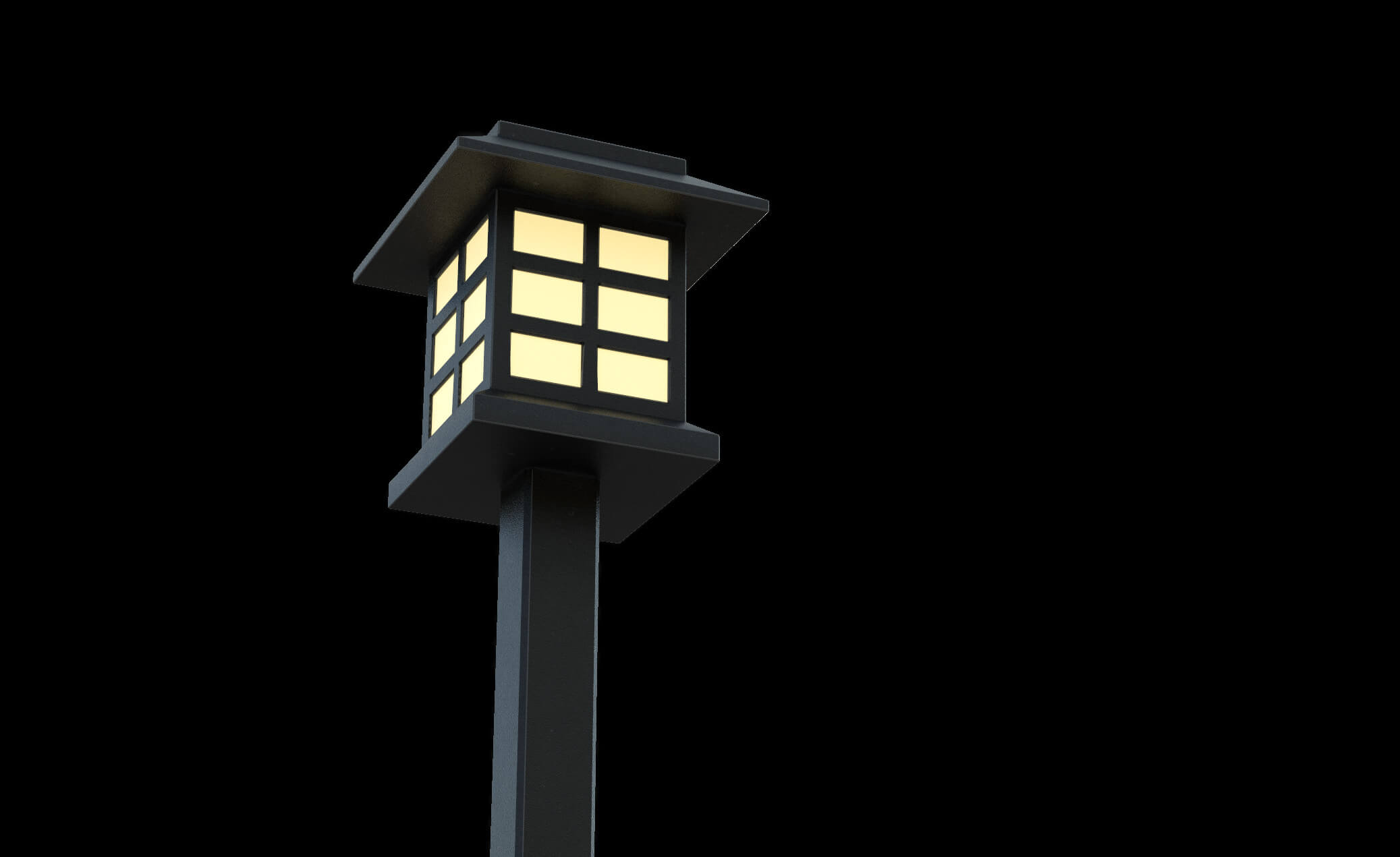 Outdoor Solar Light - 3D Model by sanchiesp