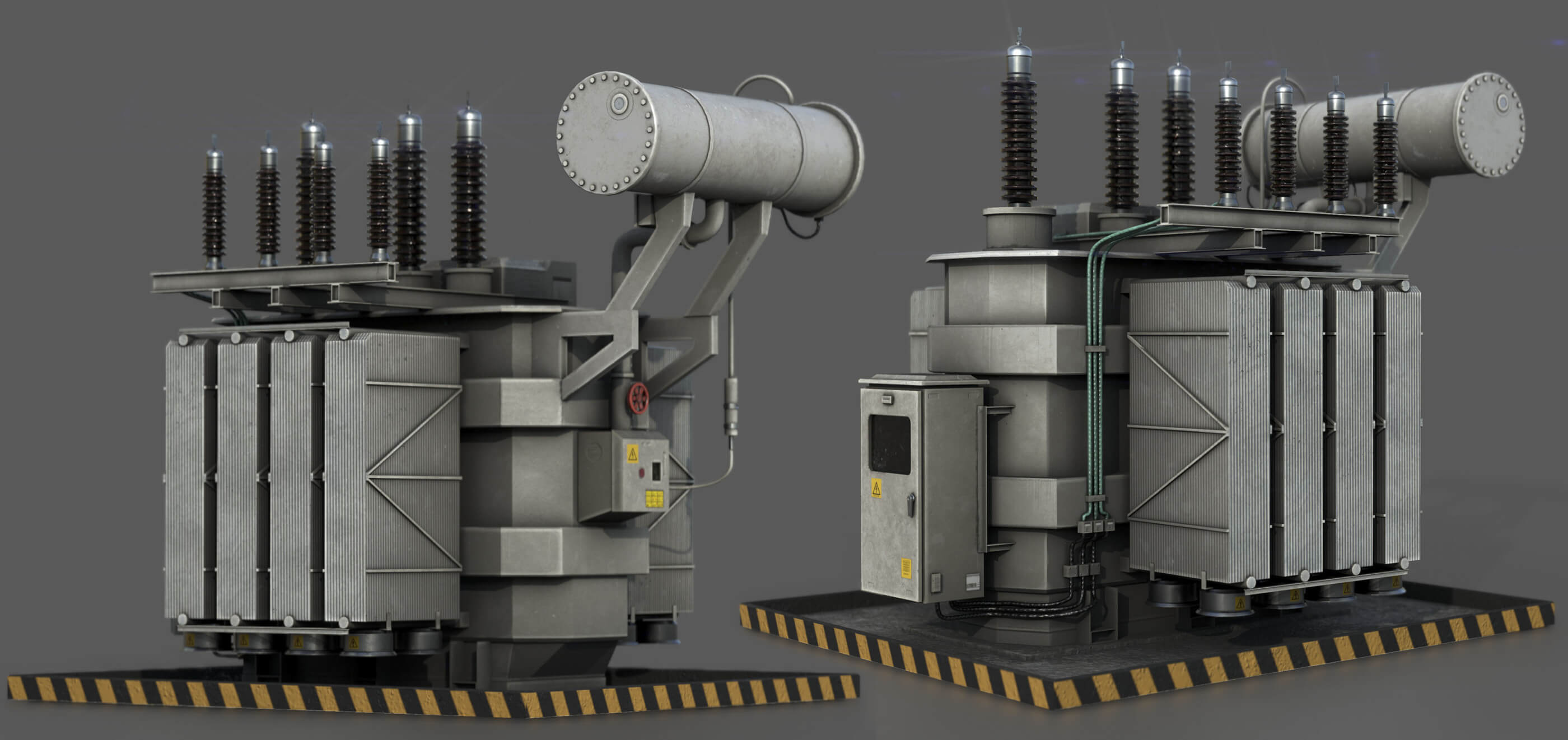 Power Transformer - 3D Model by sanchiesp