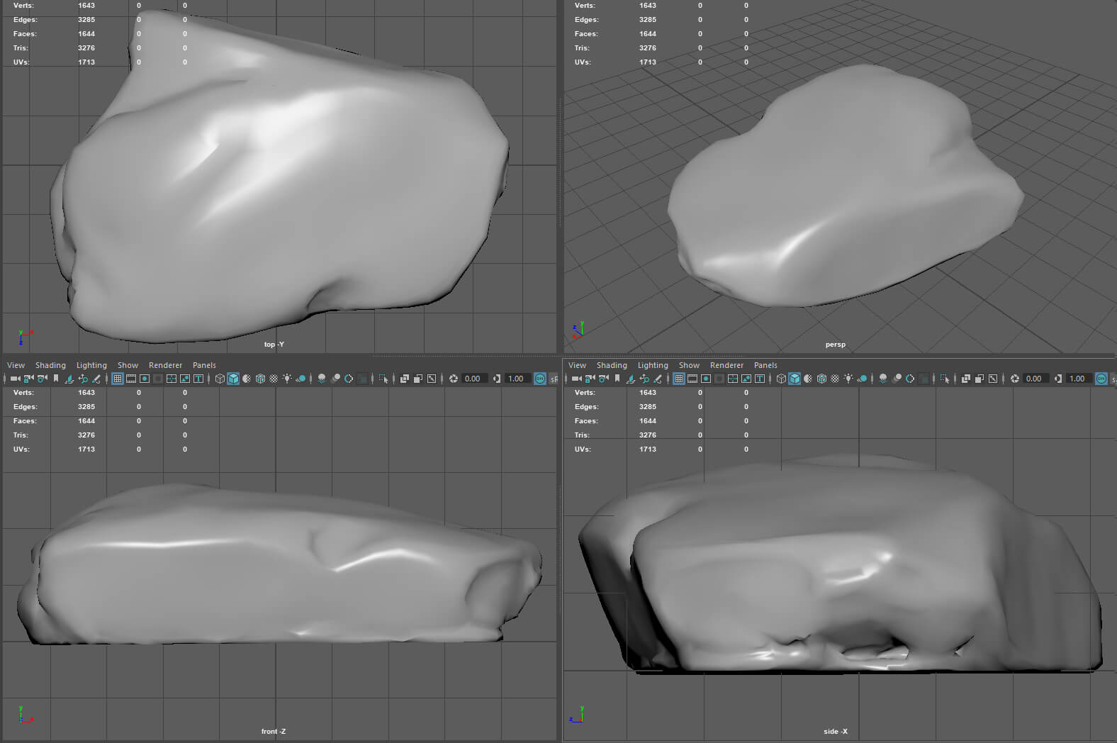 Realistic Gray Rock Model 2 by sanchiesp