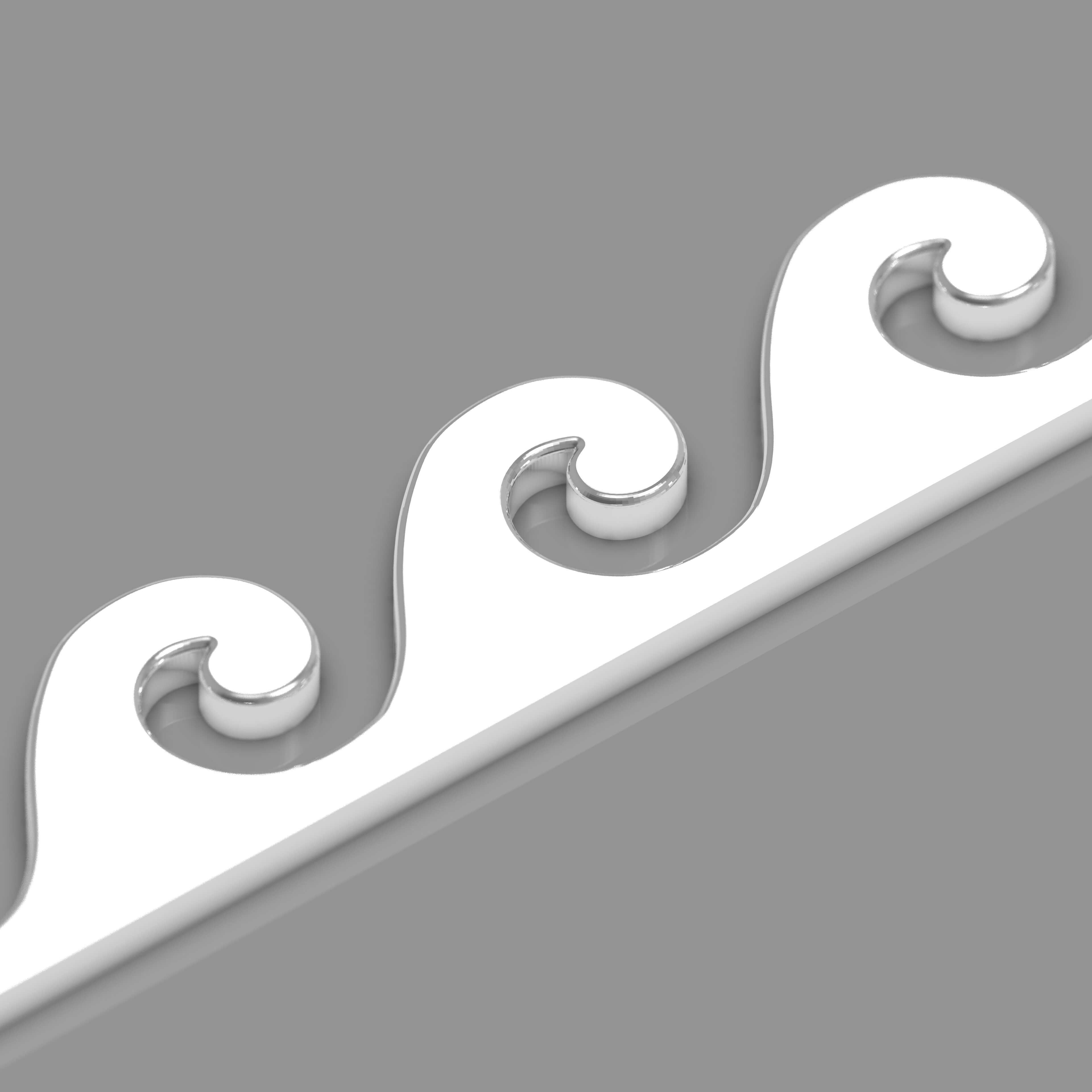 Running Dog Pattern With Greek Wav - 3D Print Model by sanchiesp