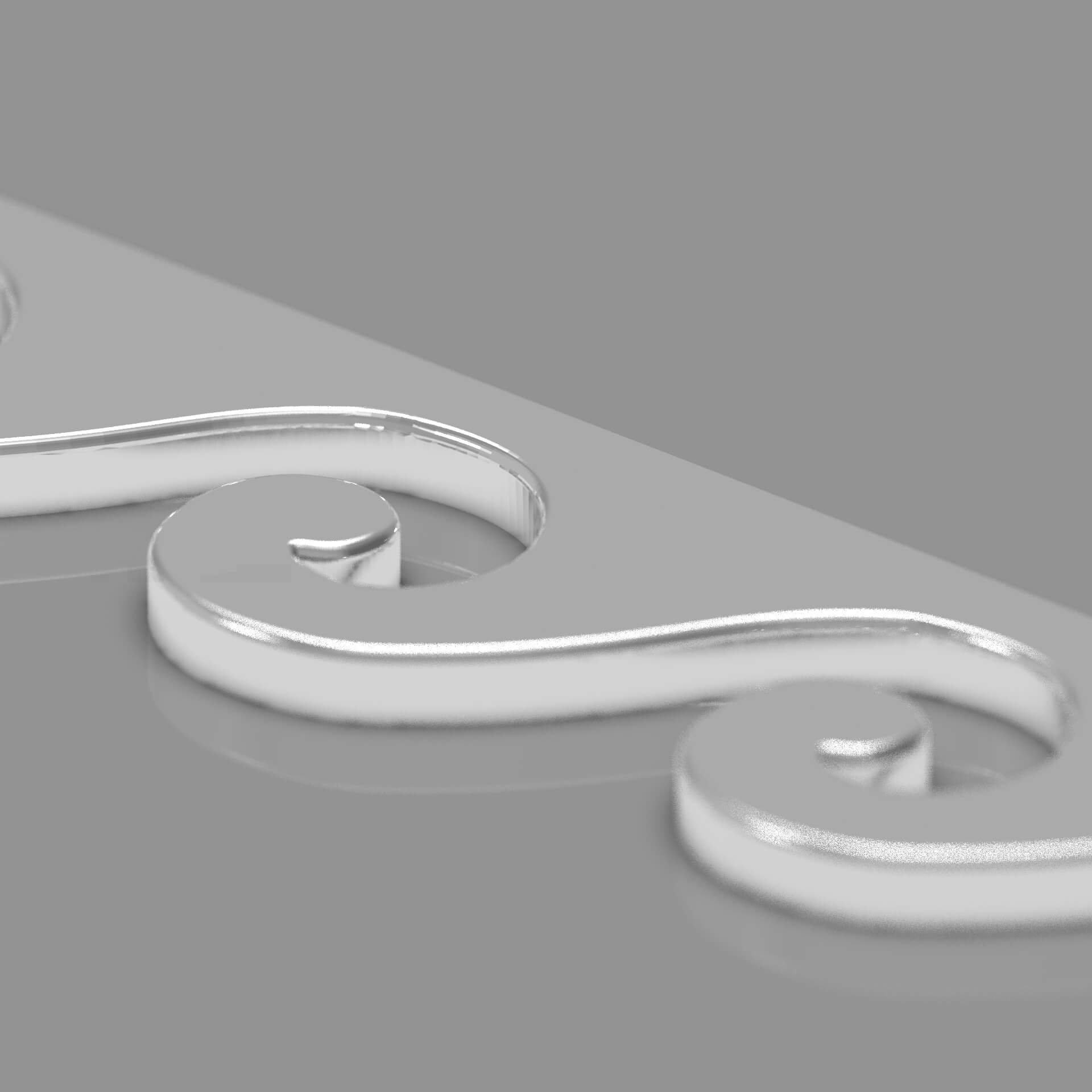 Running Dog Pattern With Greek Wav - 3D Print Model by sanchiesp