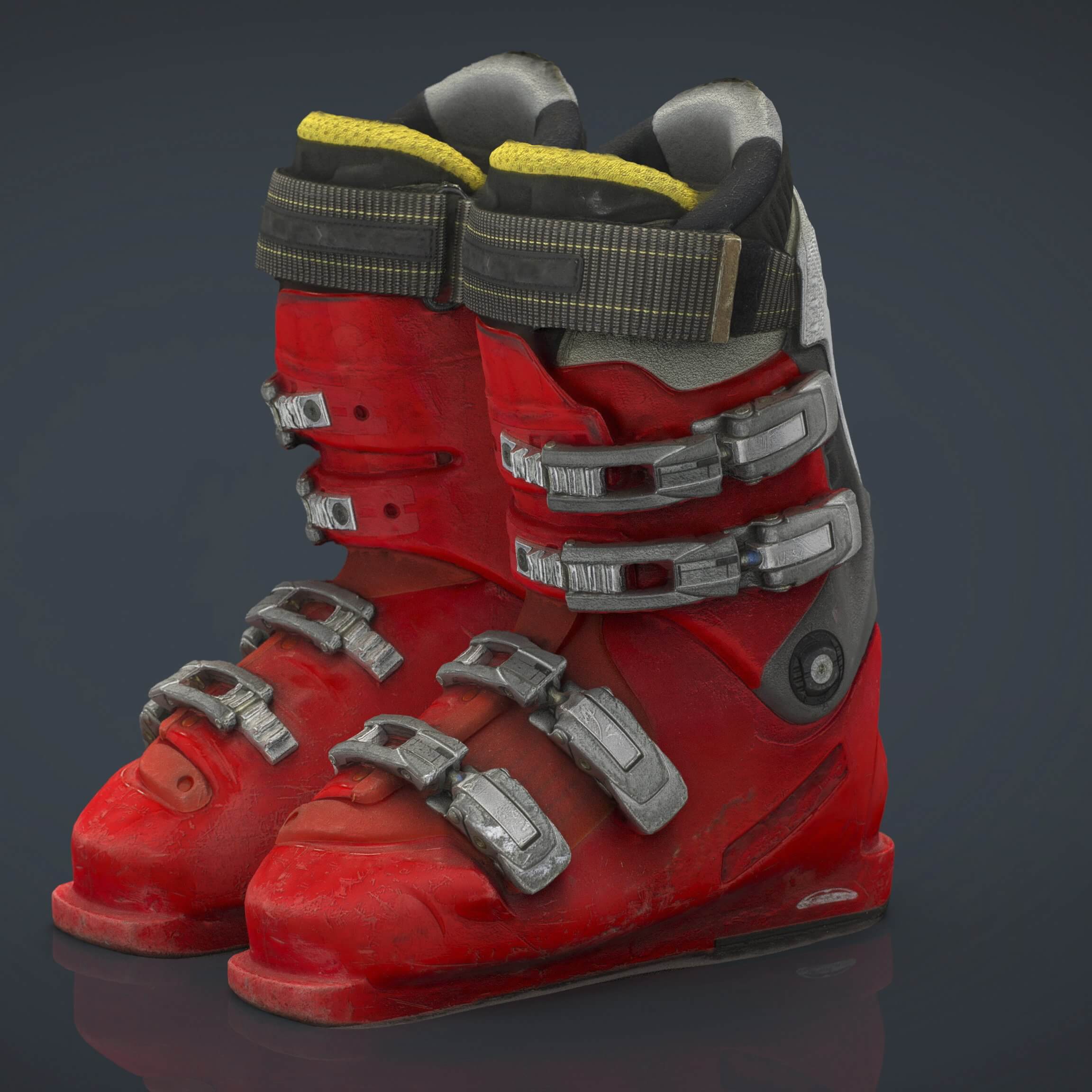 Ski Boots 3D Model by sanchiesp