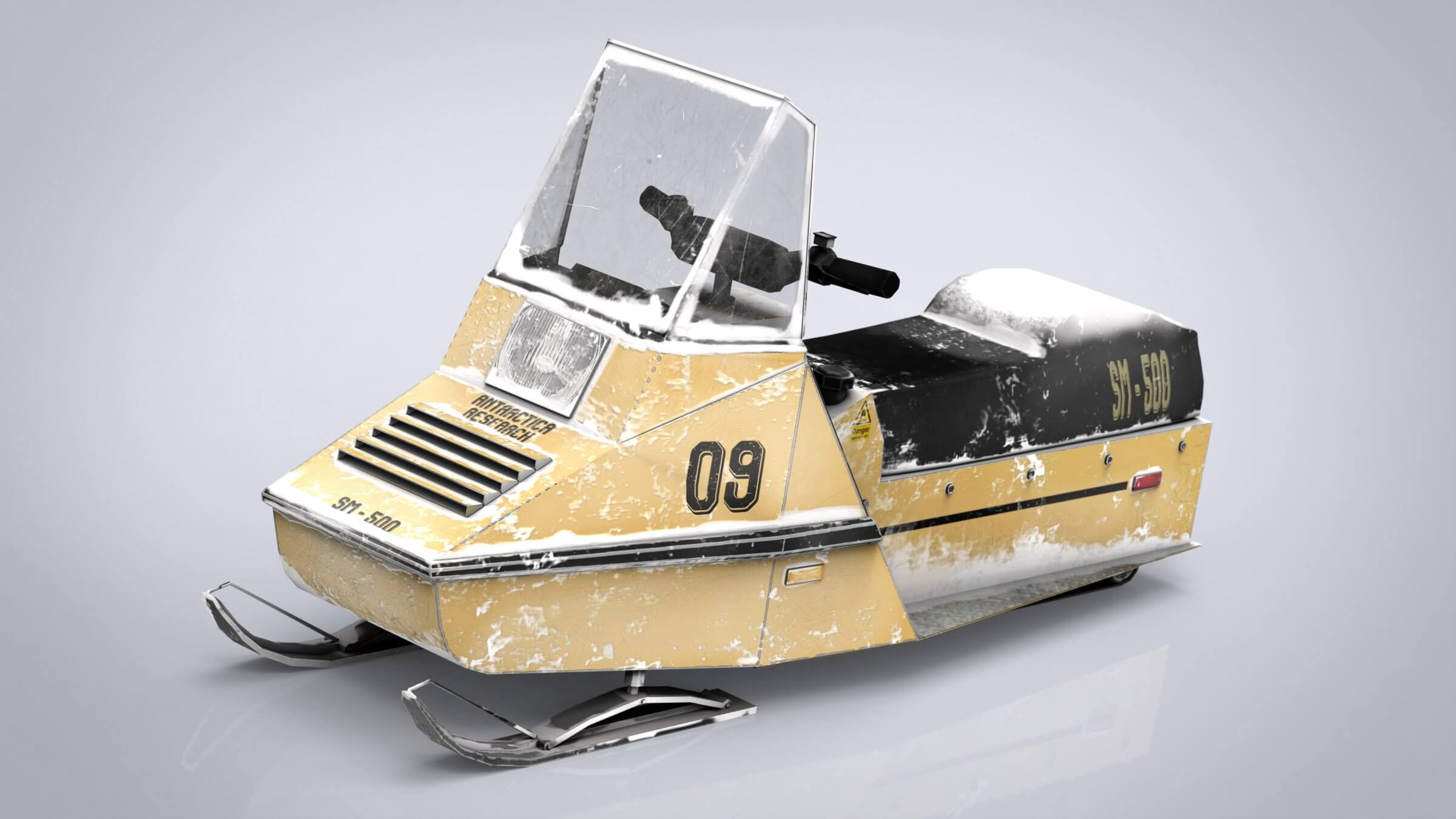 Snowmobile 3D Model by sanchiesp