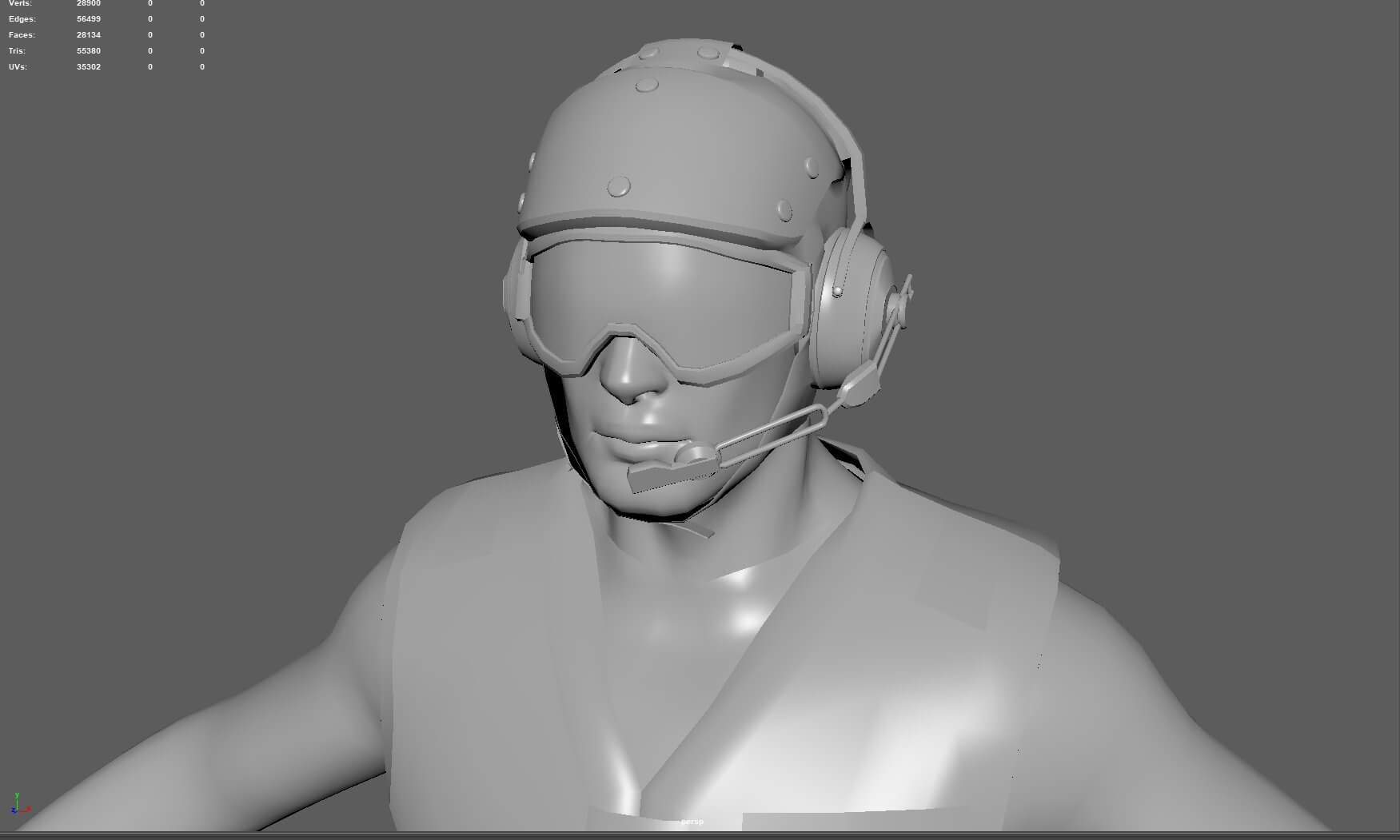 US NAVY Flight Deck Crew Member 3D Model by sanchiesp