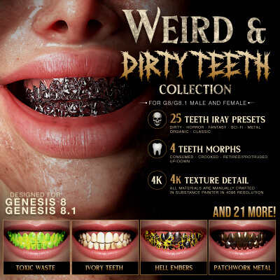 Weird and Dirty Teeth Collection for G8/G8.1