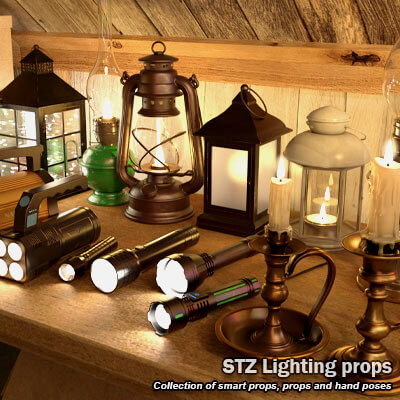 STZ Lighting Props by Santutius78