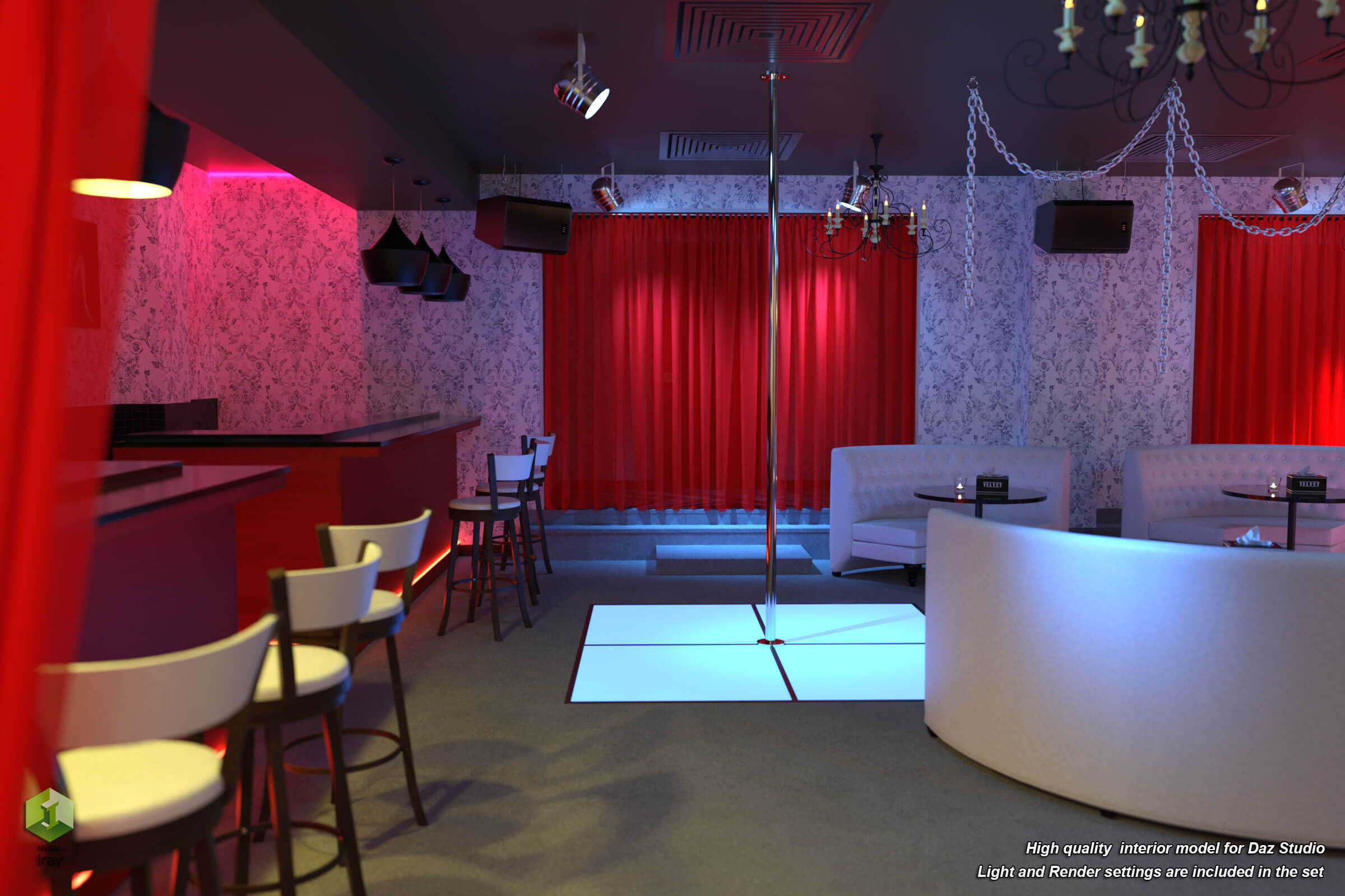 STZ Night Club 2 Daz Content by Santutius78