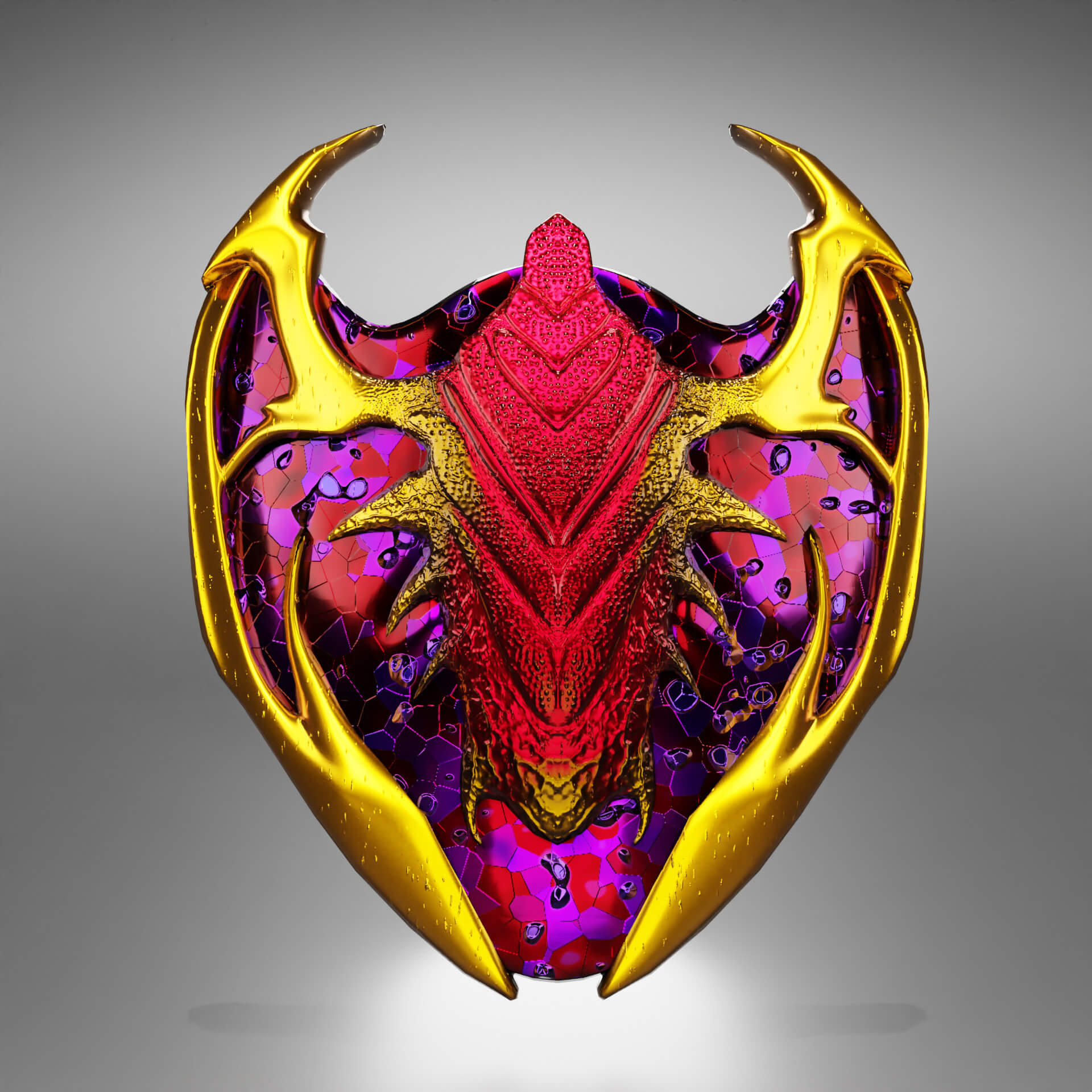 Stained Glass Shield 3D Model by Sasha_Kholostenko