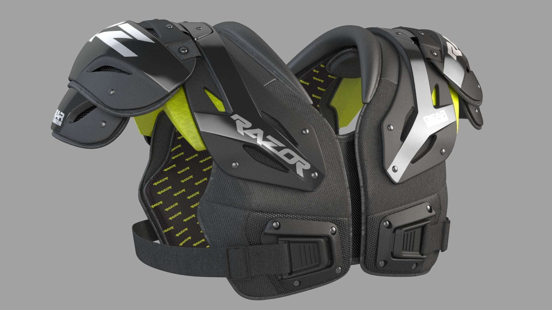 Football Shoulder Pad 3D Model by SashaHerZ