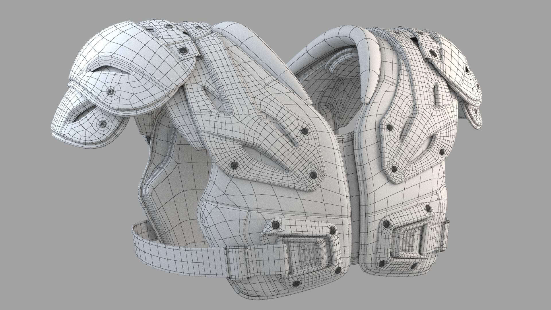 RAZOR RZ7 Pads RAZOR RZ7 Football Shoulder Pads - Large Size Protective Gear For Players Impact Dispersion Pads