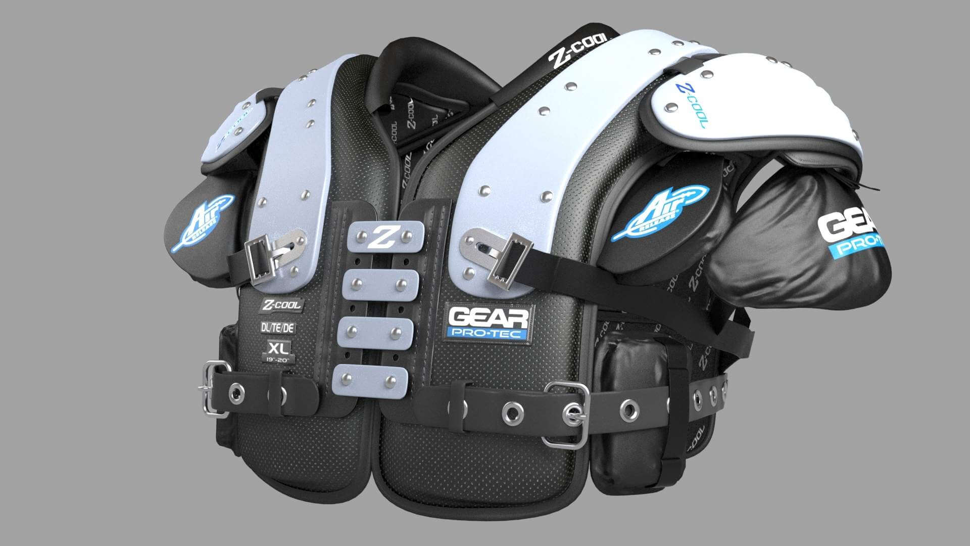 Football Shoulder Pad 3D Model by SashaHerZ