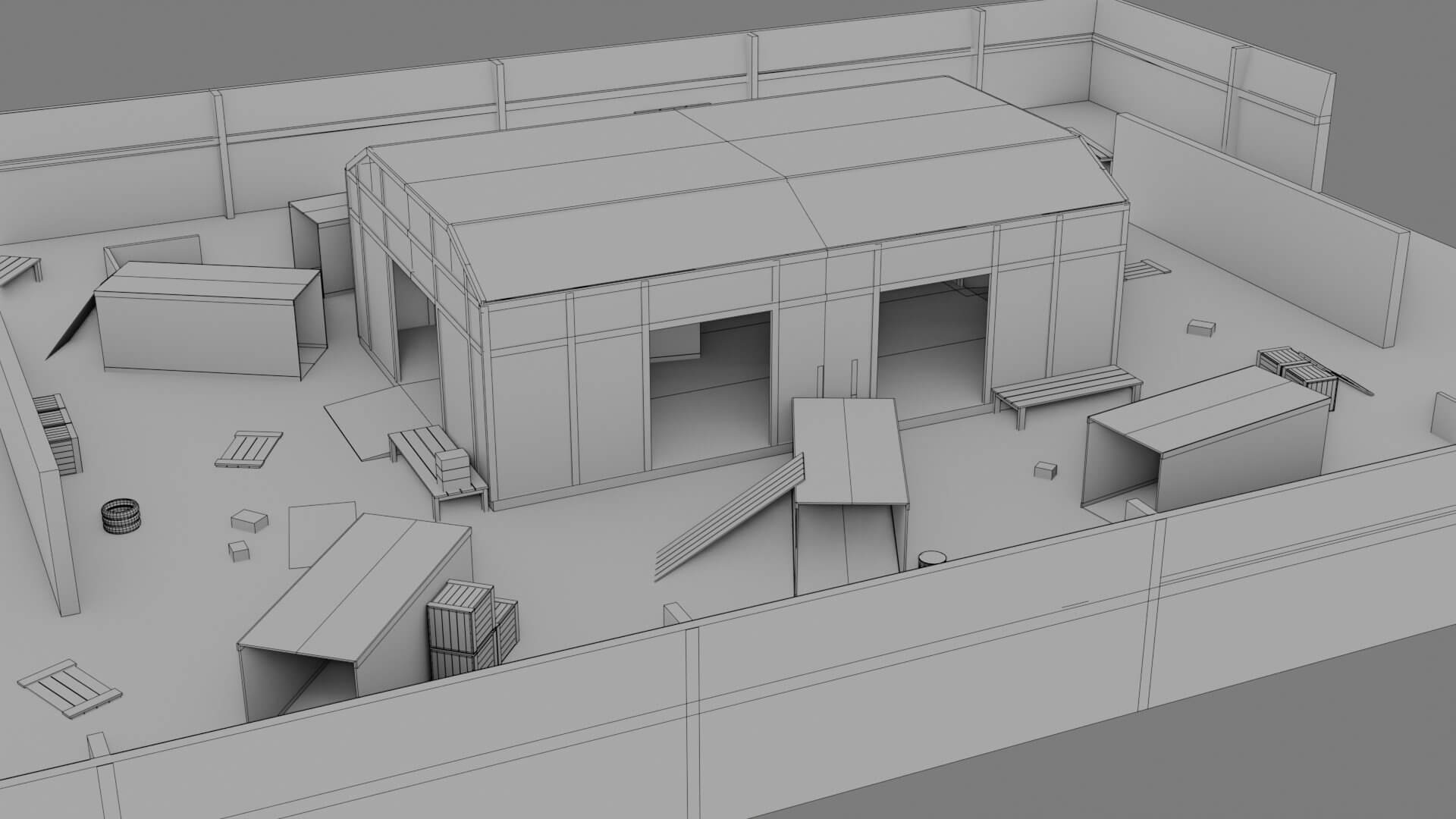 FPS Game Environment - 3D Model by sathak