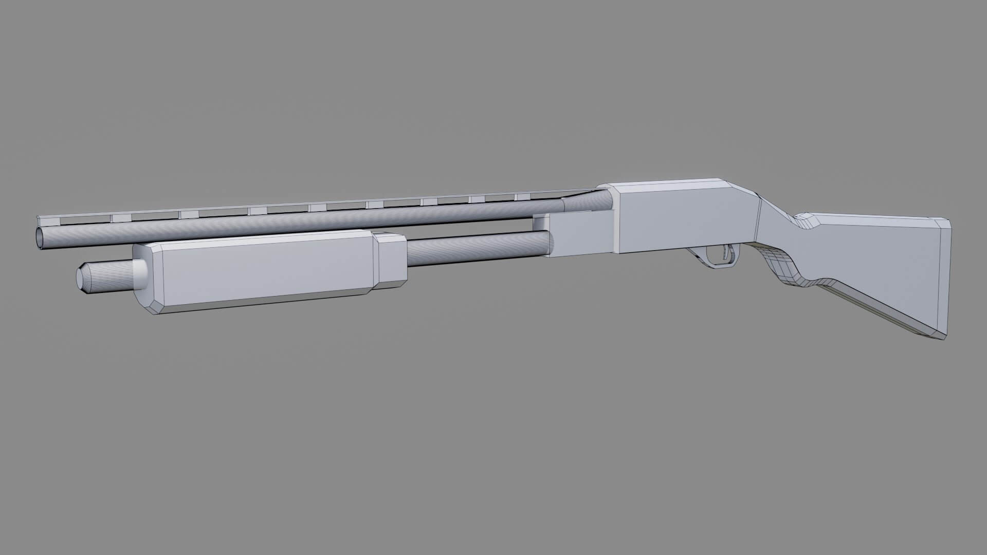 FPS Shotgun 3D Model by sathak