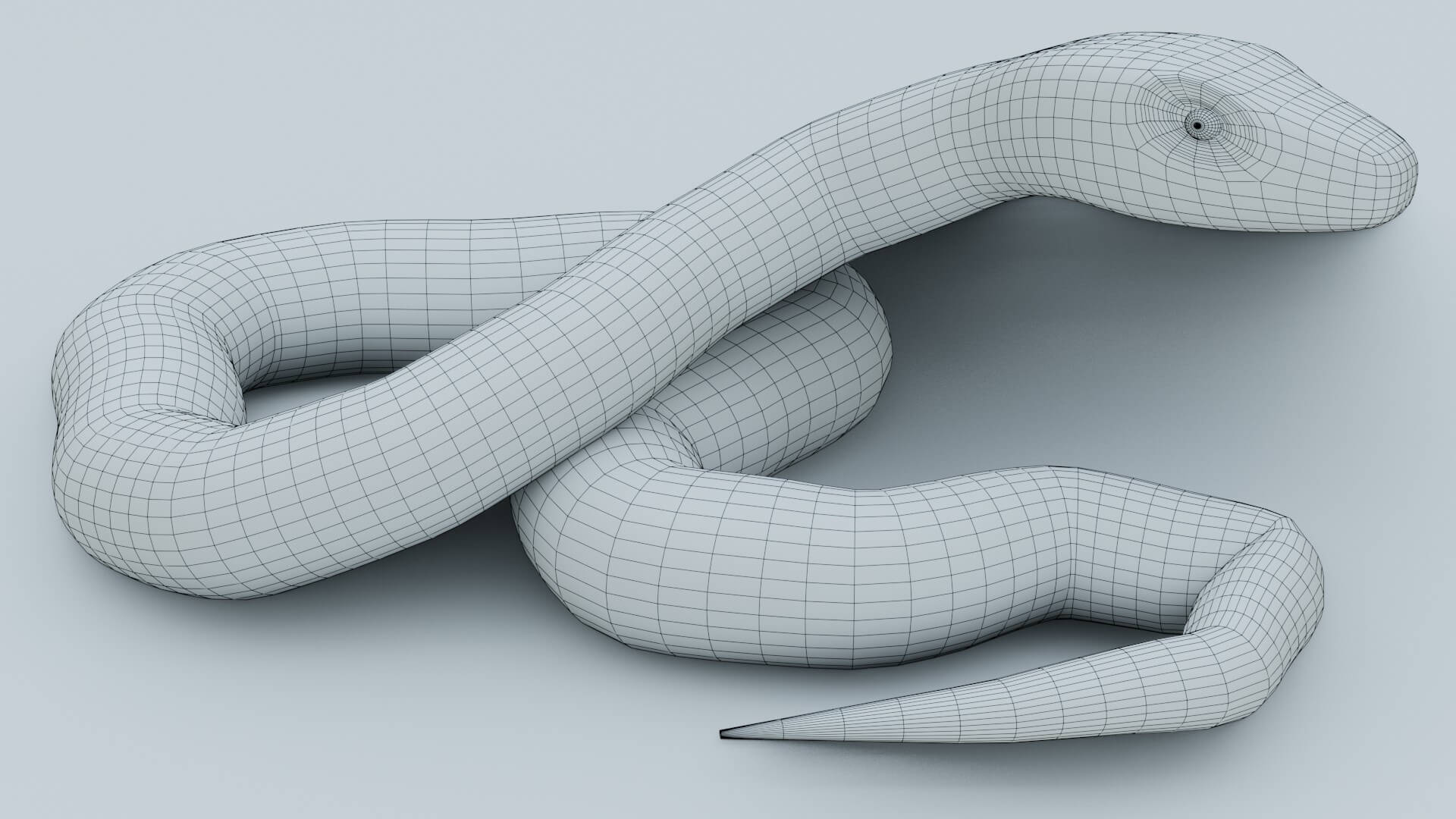 Python Snake - 3D Model by sathak