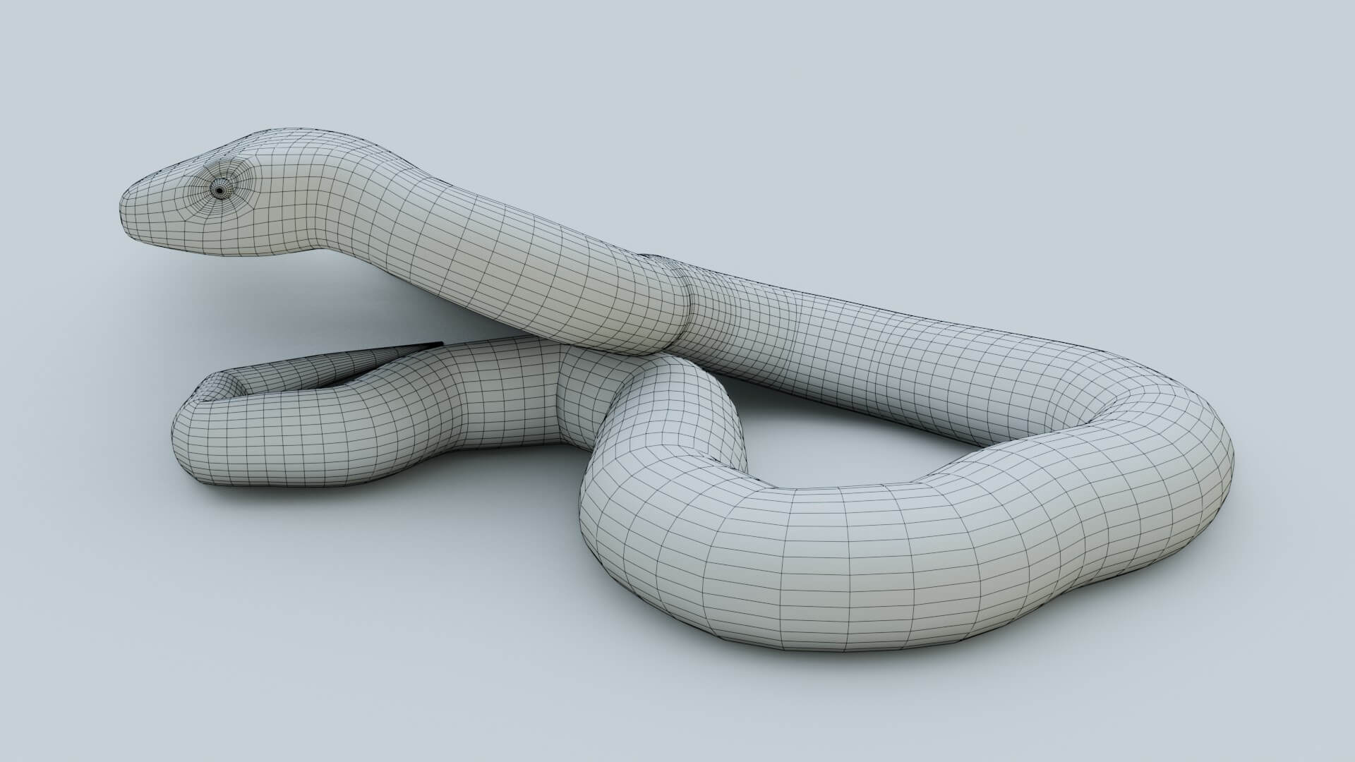 Python Snake - 3D Model by sathak