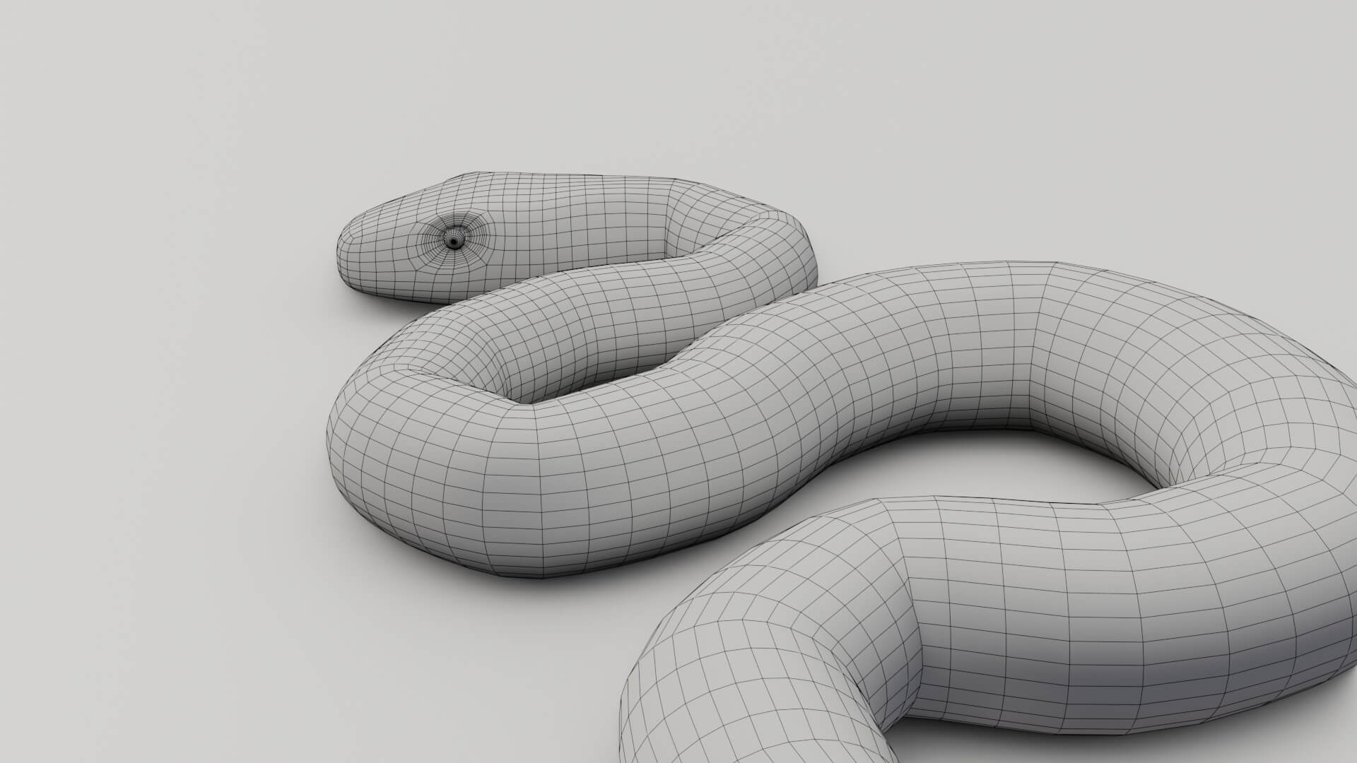 Python Snake - 3D Model by sathak