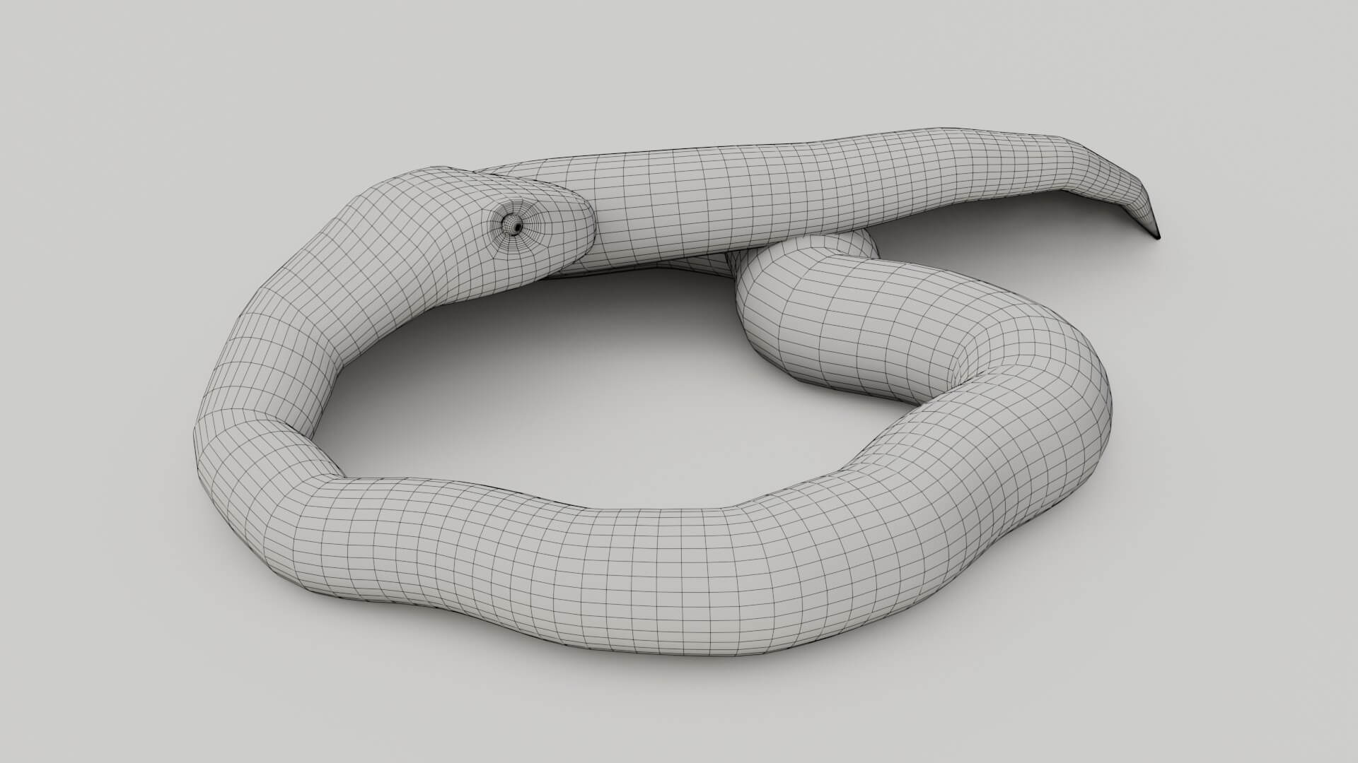 Python Snake - 3D Model by sathak