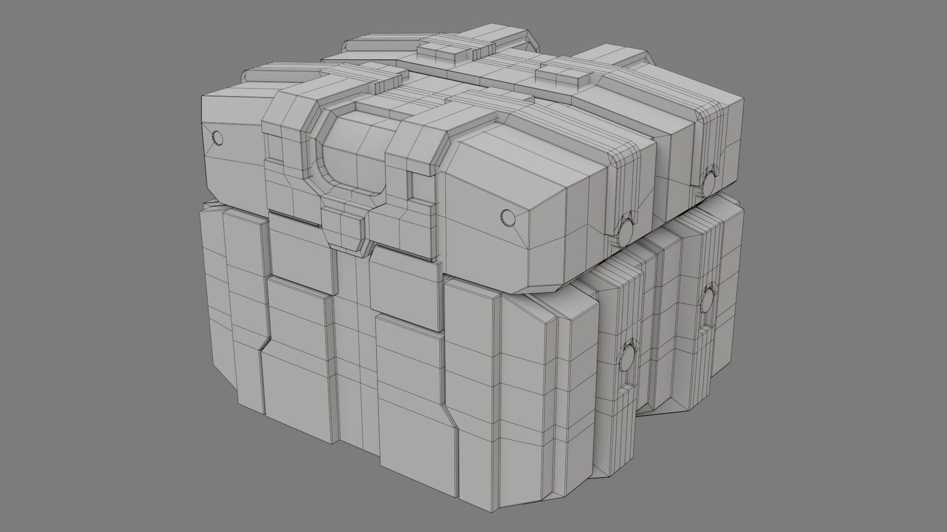 Sci-Fi Crate 3D Model by sathak