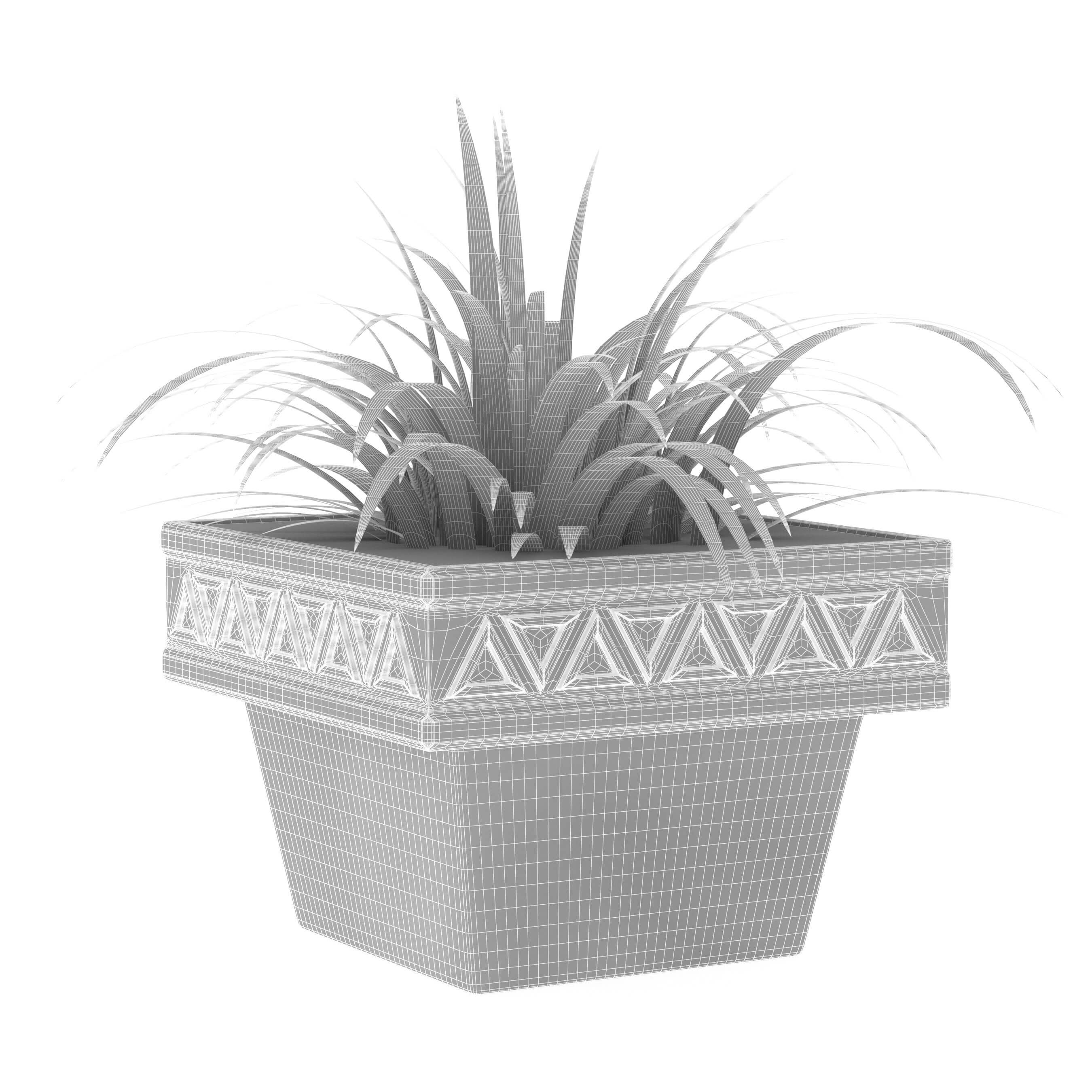 Flower Pot Rvt Flowerpot Tetrahedron - 3D Model by SAVDeveloper
