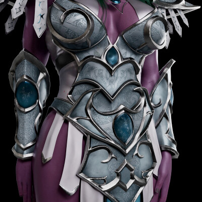 Night Sentinel Outfit for Genesis 8 Female