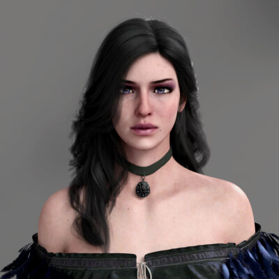 Yennefer Hair for Genesis 8/8.1 Female