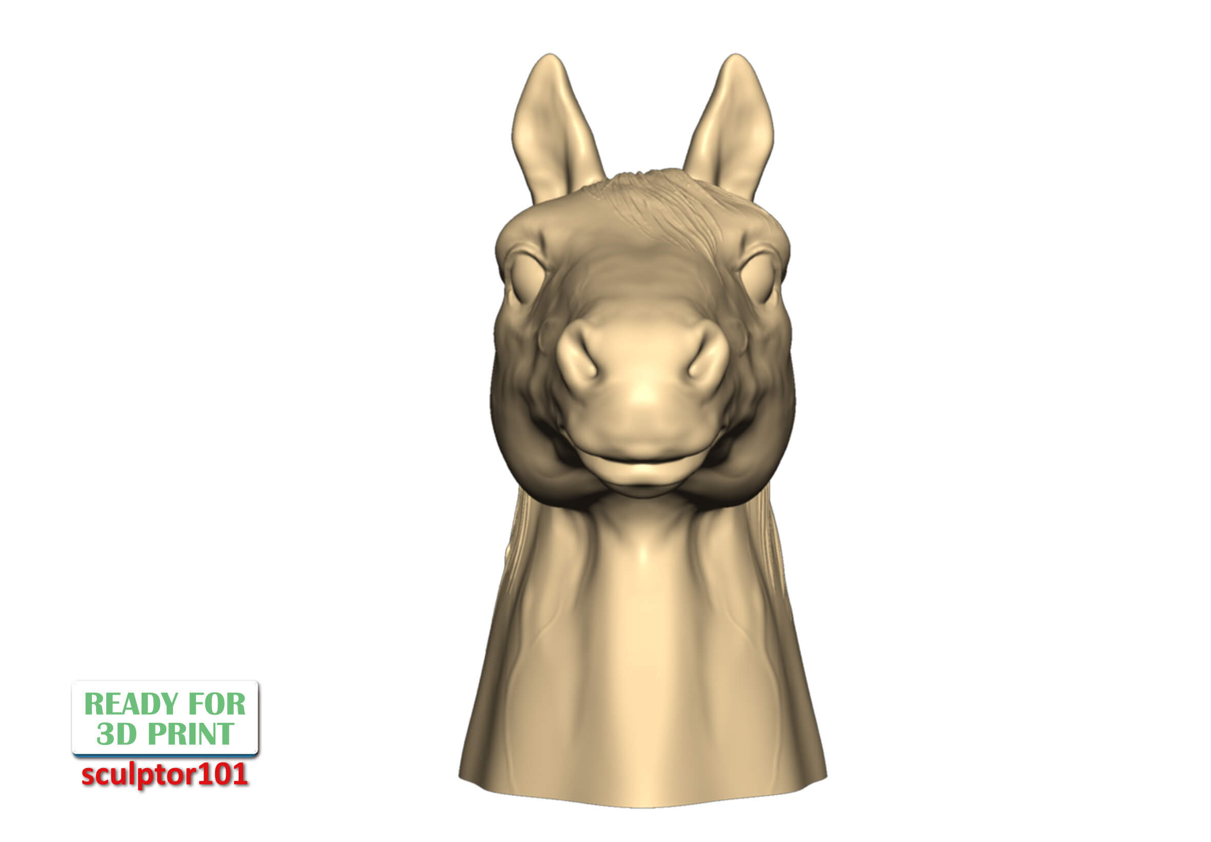 Horse Bust 3D Sculpting by sculptor101