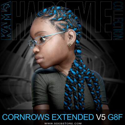 Cornrows Extended V5 G8F by SdeBStore