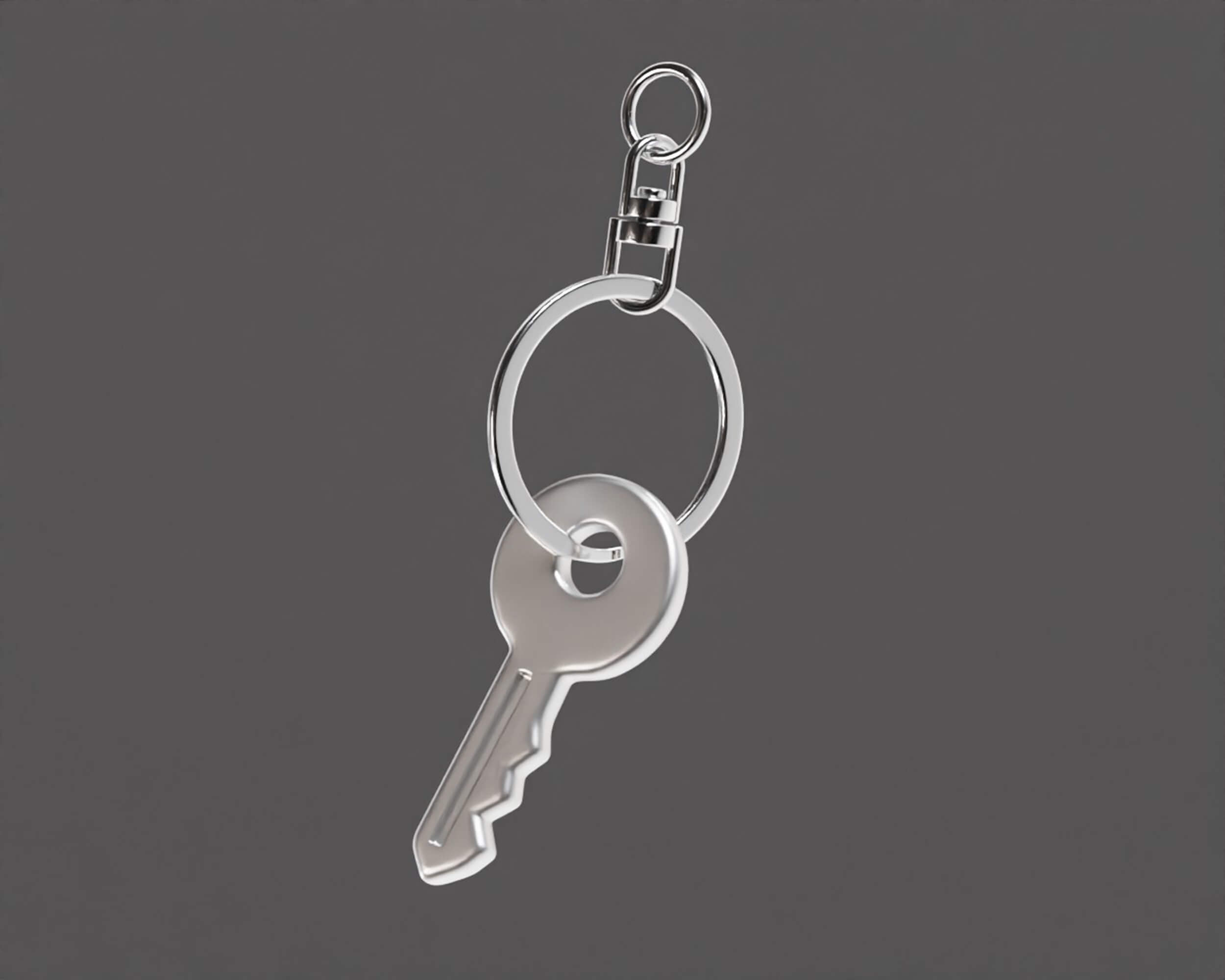 Key Ring Metallic - 3D Model by sdfffg