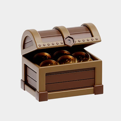 【リニューアル版】DWE Treasure Chest Treasure chest - 3D model by MUGEN8 [1e6f70c] - Sketchfab