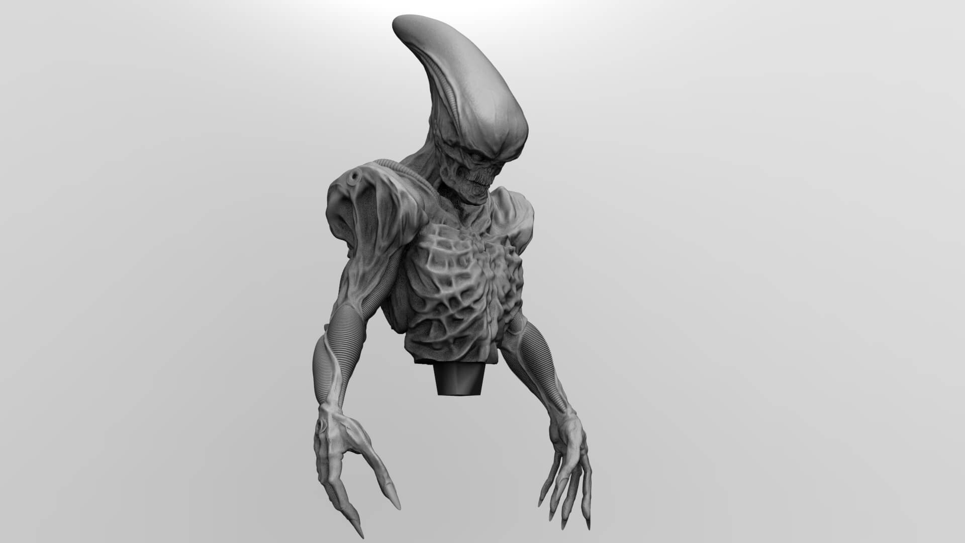 Alien Xeno ID in Incubator - 3D Model by seanguerrez