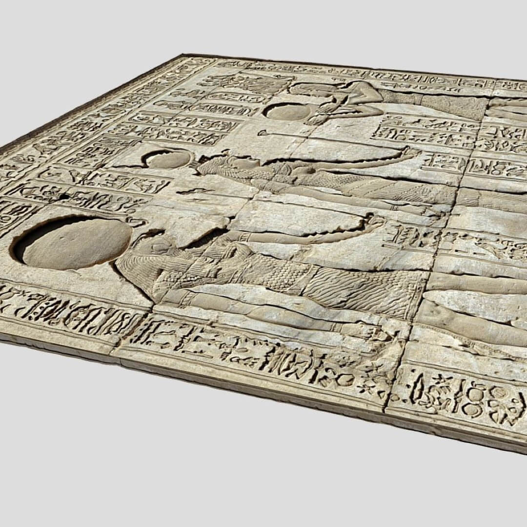 Ancient Egypt Carvings-Dendera 3D Model by SENSIET