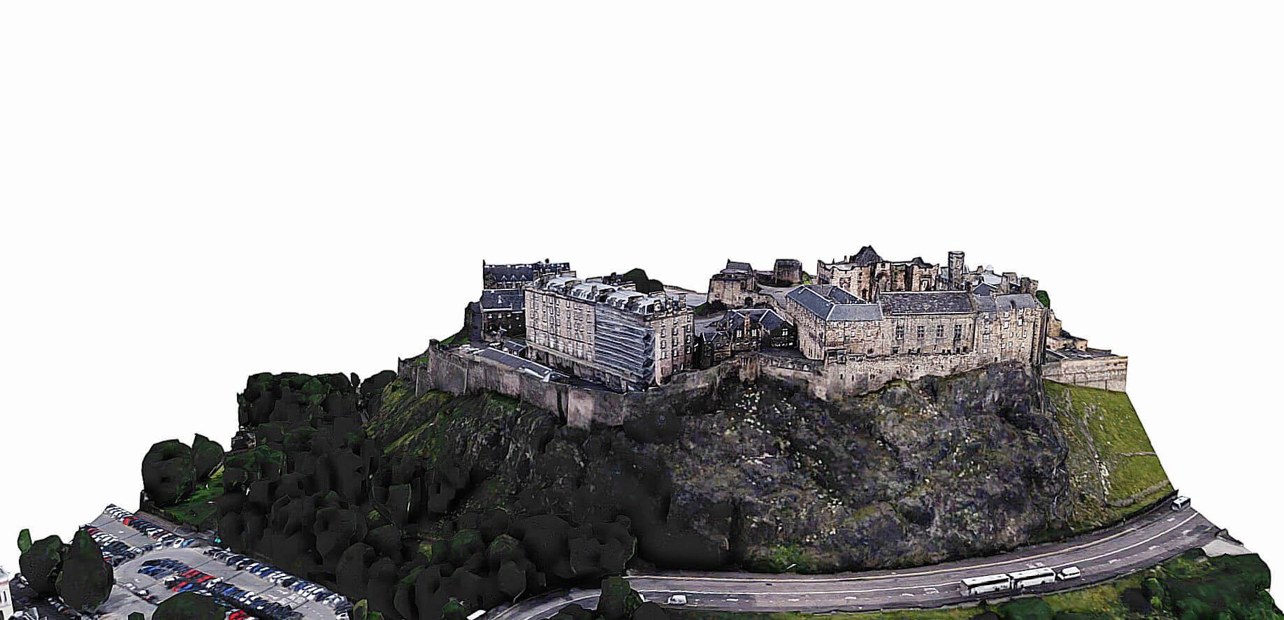 Edinburgh Castle 3D Model by SENSIET