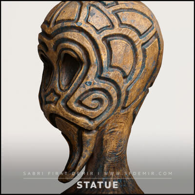 3D Printable Statue Model