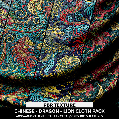 Chinese Cloth Fabric Pack - PBR