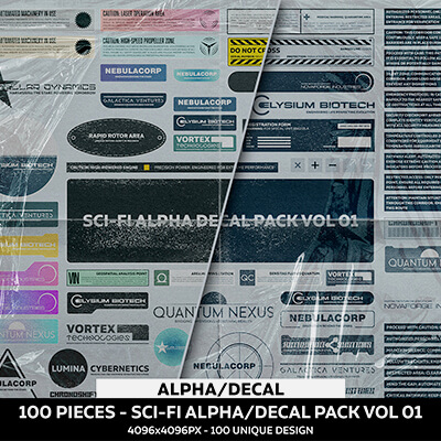 Sci-Fi Decal Pack Vol 01