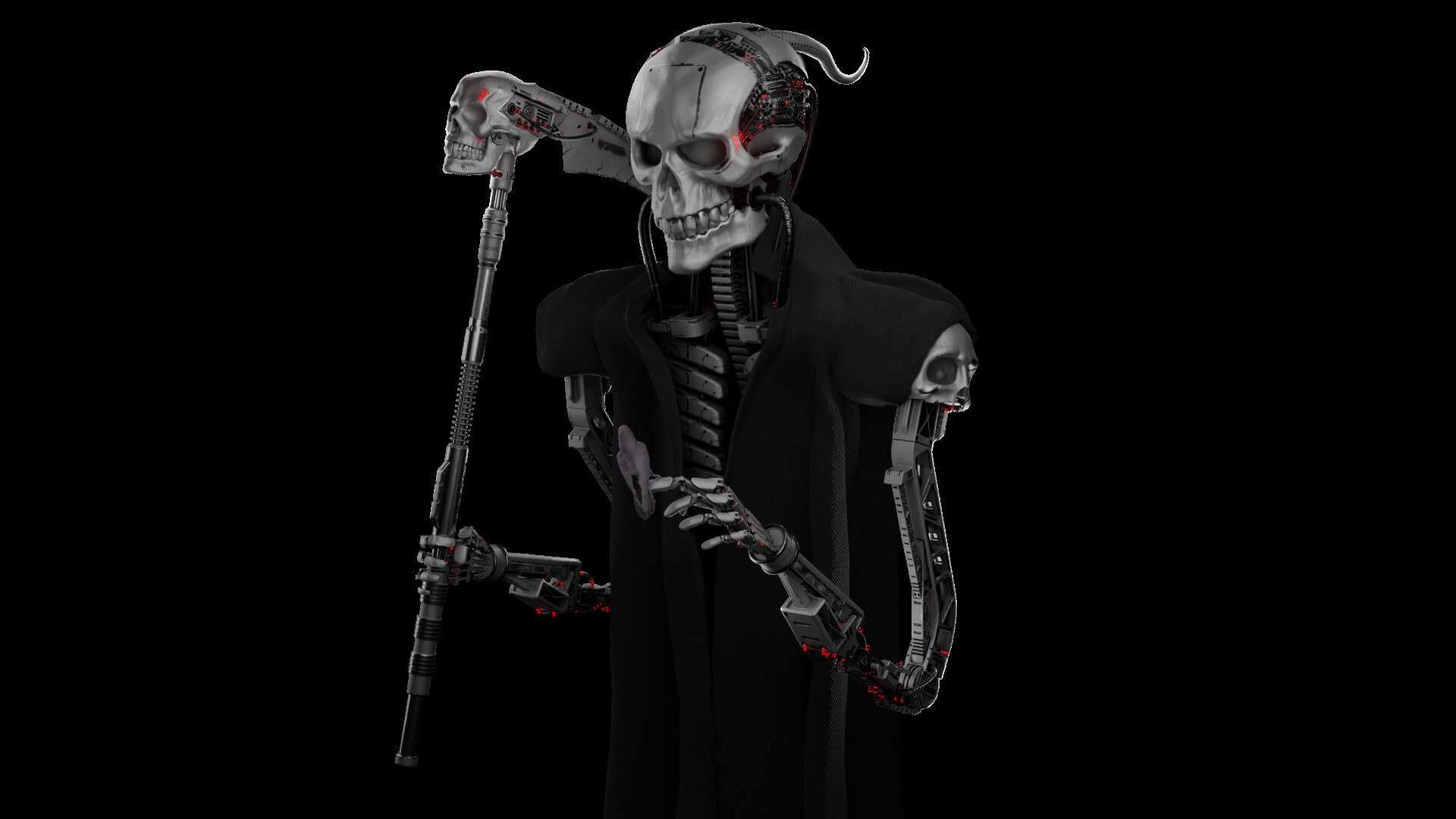 Mechanical Death Reaper 3D Model by Shadowrazesss