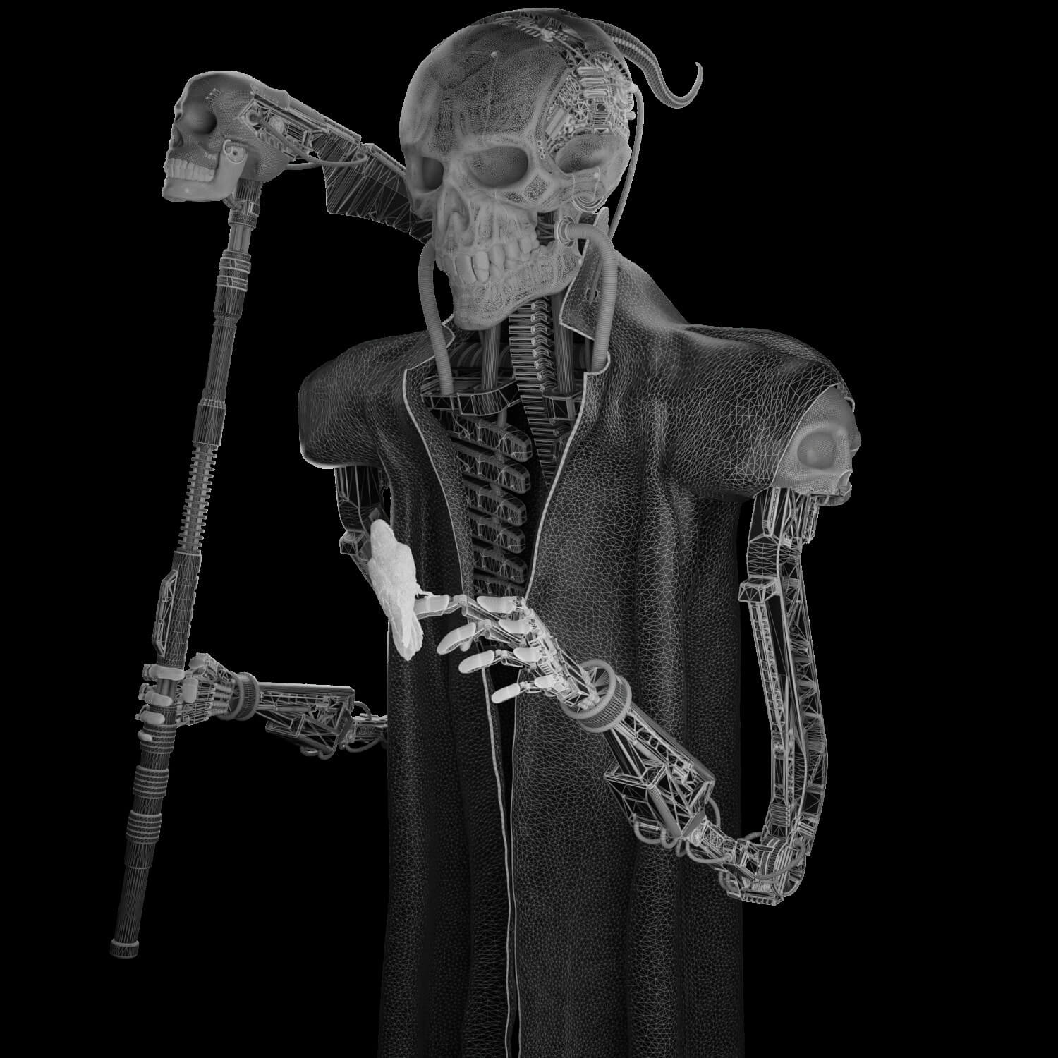 Mechanical Death Reaper 3D Model by Shadowrazesss