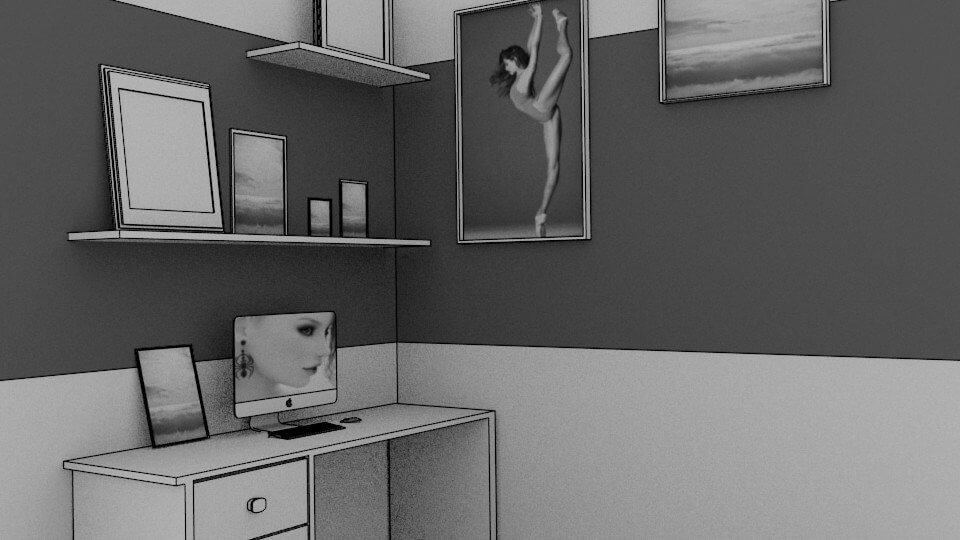 Set of Desks One [5 Desk Setups in One Set] Daz Content by shadowyartsbusiness