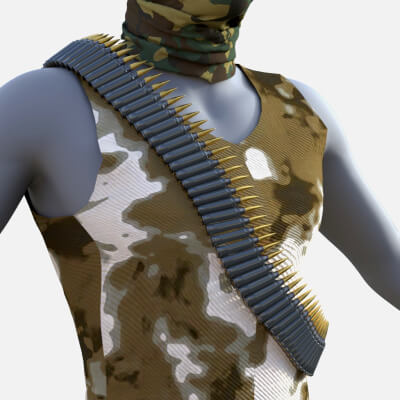 Ammo Belt for Genesis 8 Male Custom Order by X3NO9