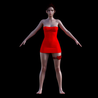 Betty Boop Outfit One for Genesis 8 Female