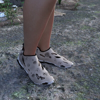 Dirty Shoes for G8 Female Custom Order by Baskerville