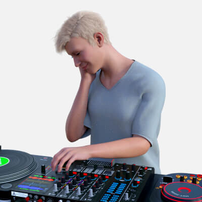 DJ Pose Set One for Genesis 8 and Genesis 9