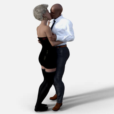Kissing Animated Pose Set One for Genesis 8